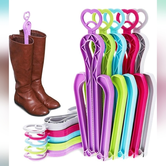 Colorful Heart-Shaped Boot Holder Set Of 8 - Picture 3 of 4